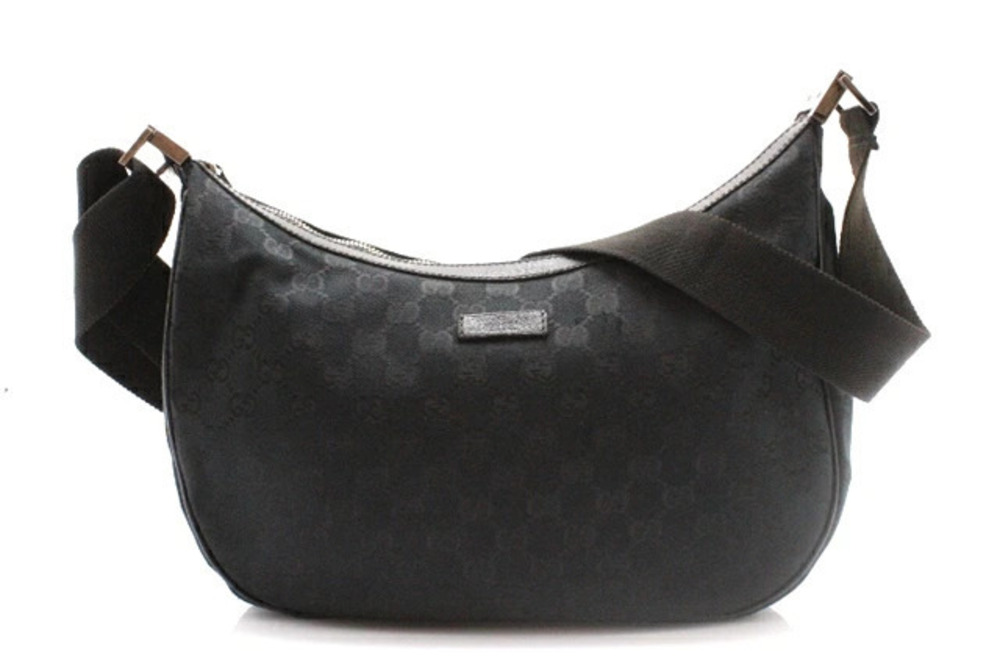 Gucci Shoulder Bag GG Canvas Black